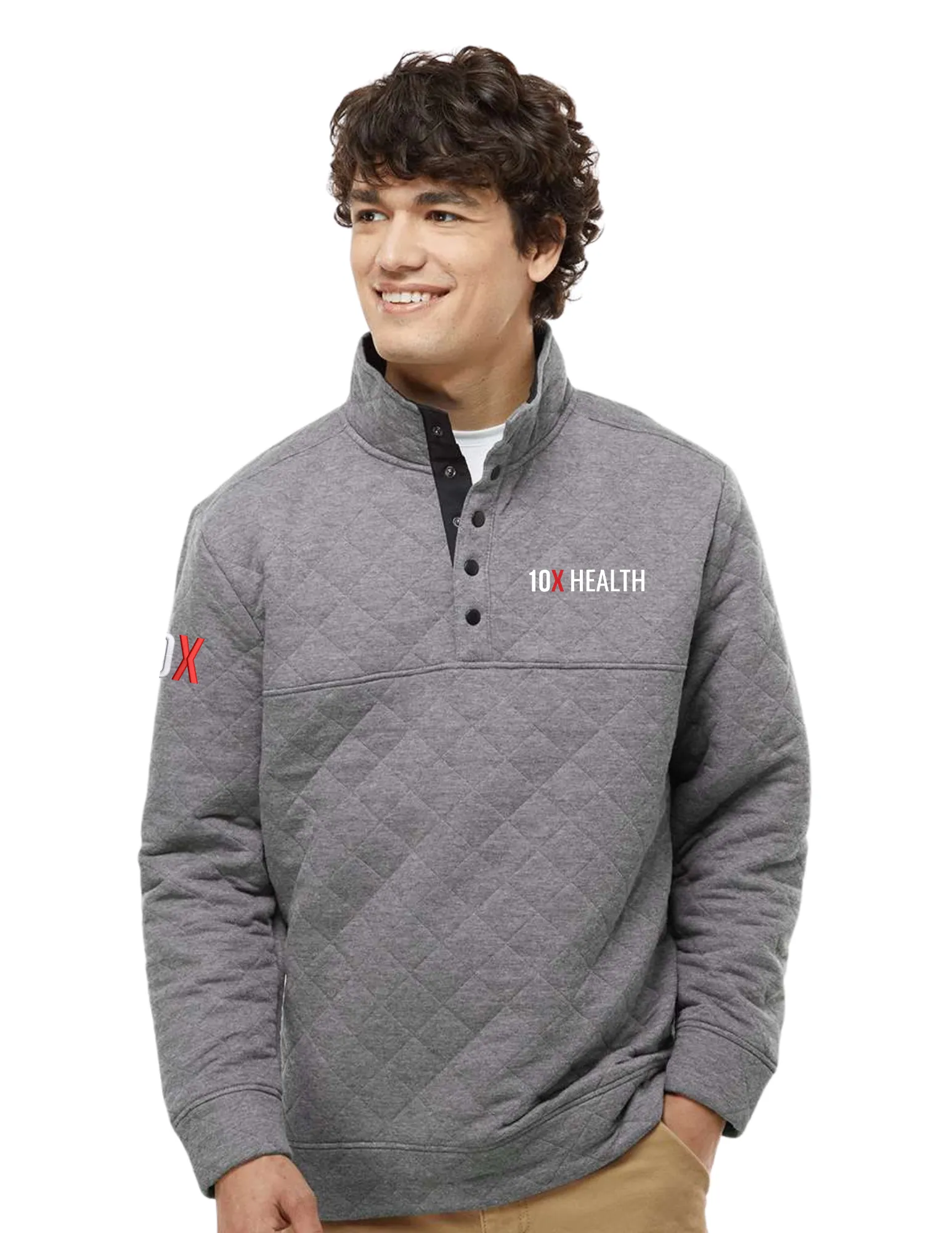 10X Health Quilted Snap Pullover