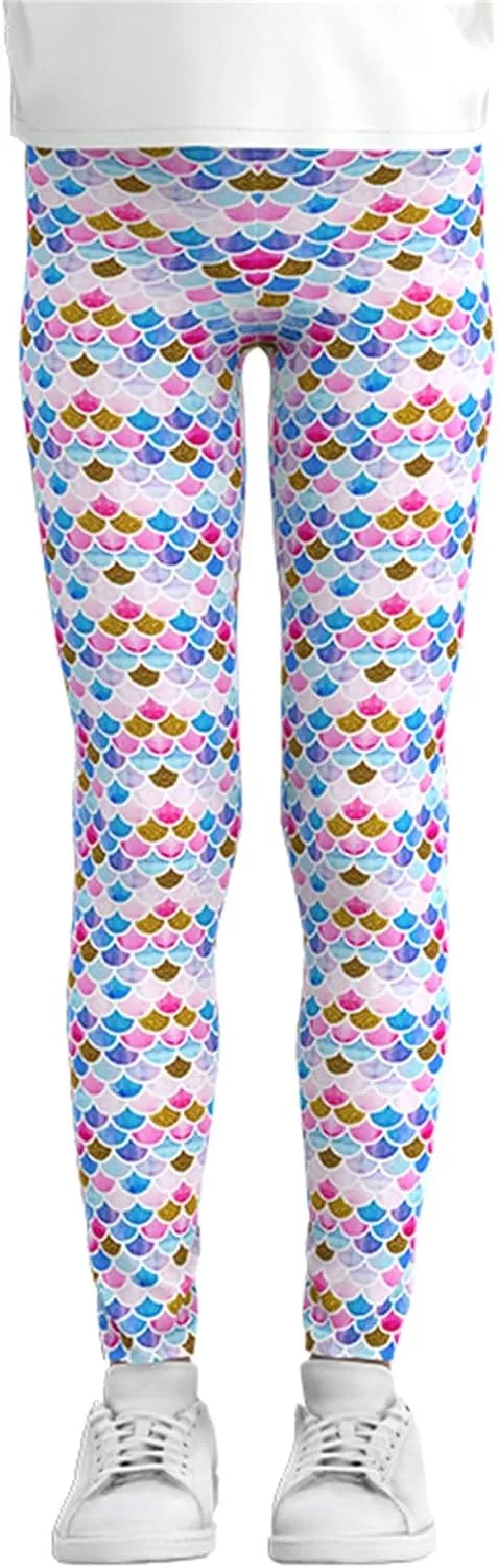 Camouflage Long Baby Kids Legging Stretch Mermaid Trousers Toddler Print Yoga Girls Pants Toddler Fleece Lines