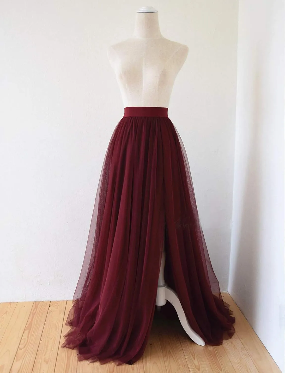 EllieHouse Adult Split Long Floor Prom Party Evening Tulle Skirt P61