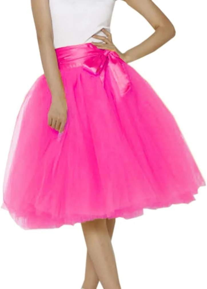 EllieHouse Womens Short Tutu Tulle Skirt with Sash PC06