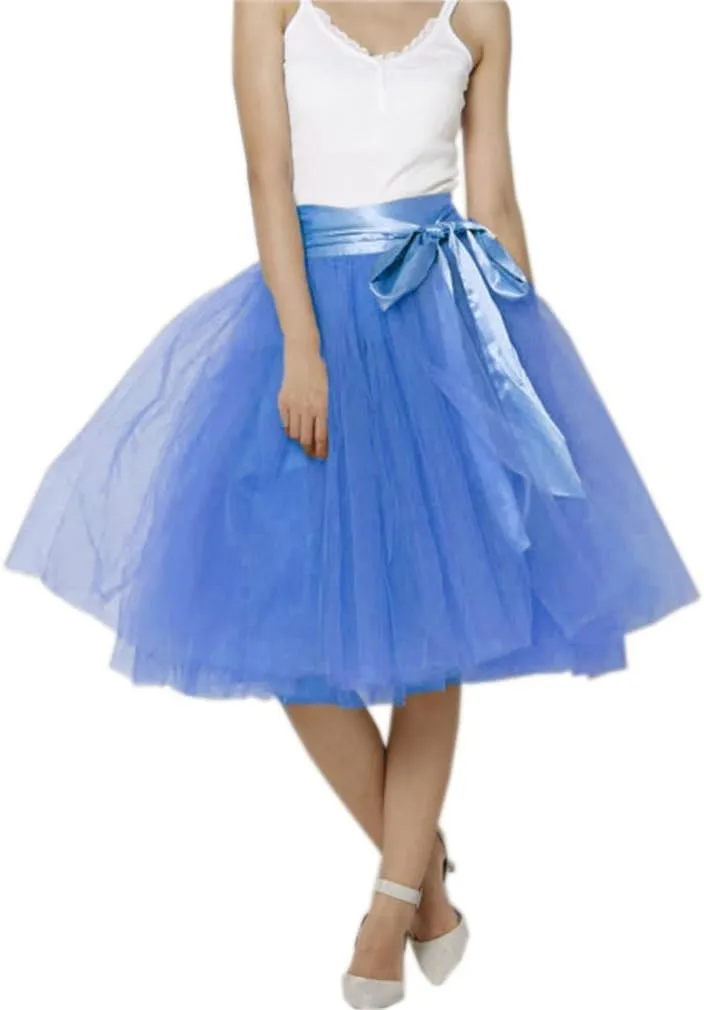 EllieHouse Womens Short Tutu Tulle Skirt with Sash PC06