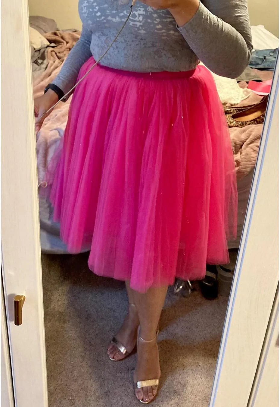 EllieHouse Womens Short Tutu Tulle Skirt with Sash PC06