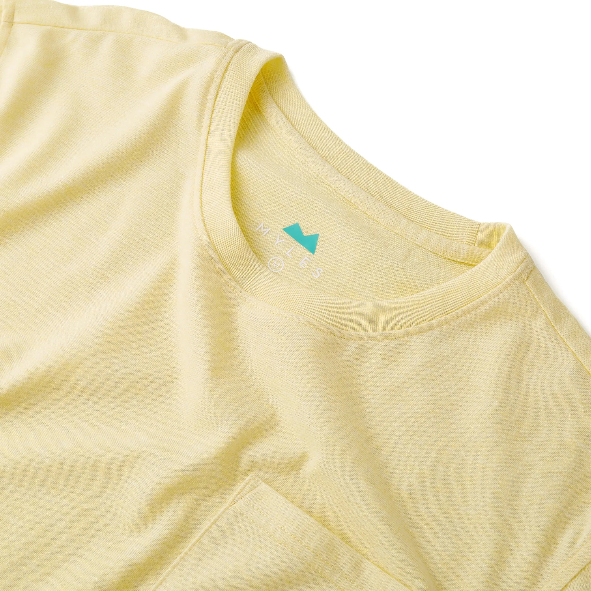 Everyday Tee with Pocket in Buttercream