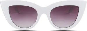 Freckles Mark Vintage Retro Cateye Sunglasses for Women Bold Colorful Cat Eye UV400 Protection