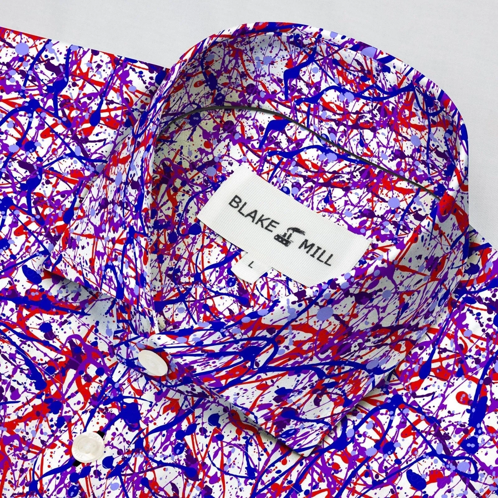 Jackson Pollock Purple Shirt