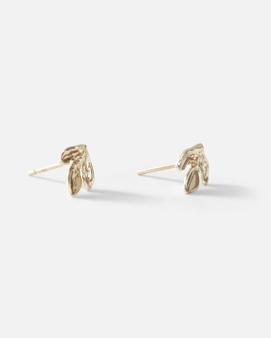 Leaf / White Studs