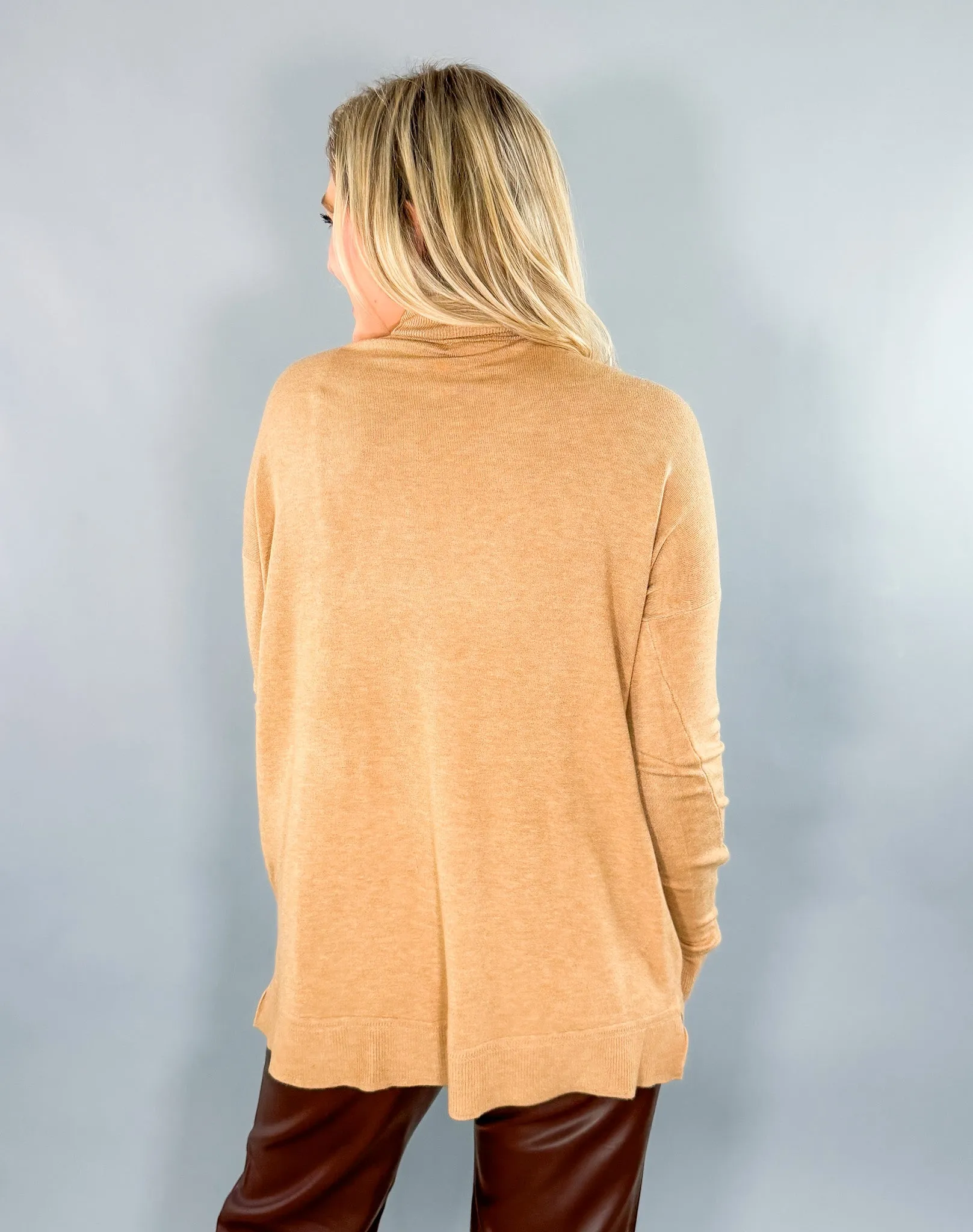 Maurice Camel Turtleneck Sweater