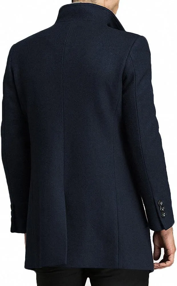 Men's Classical France Style Warm Wool Coat #1W1F153160123