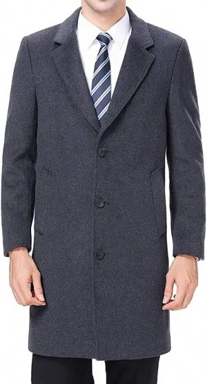 Men's Classical France Style Warm Wool Coat #1W1F153160123