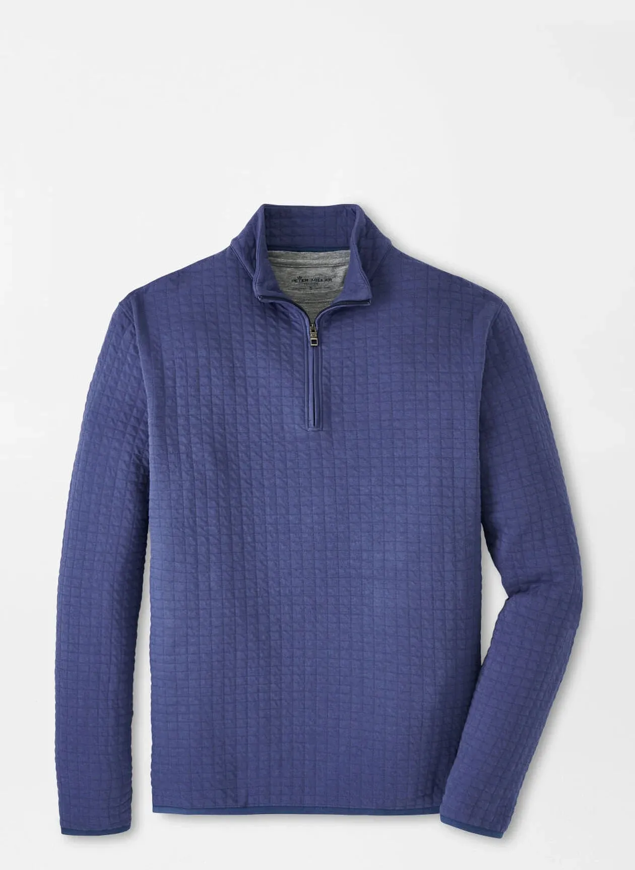 Peter Millar Verge Windowpane Camo Performance Quarter-Zip