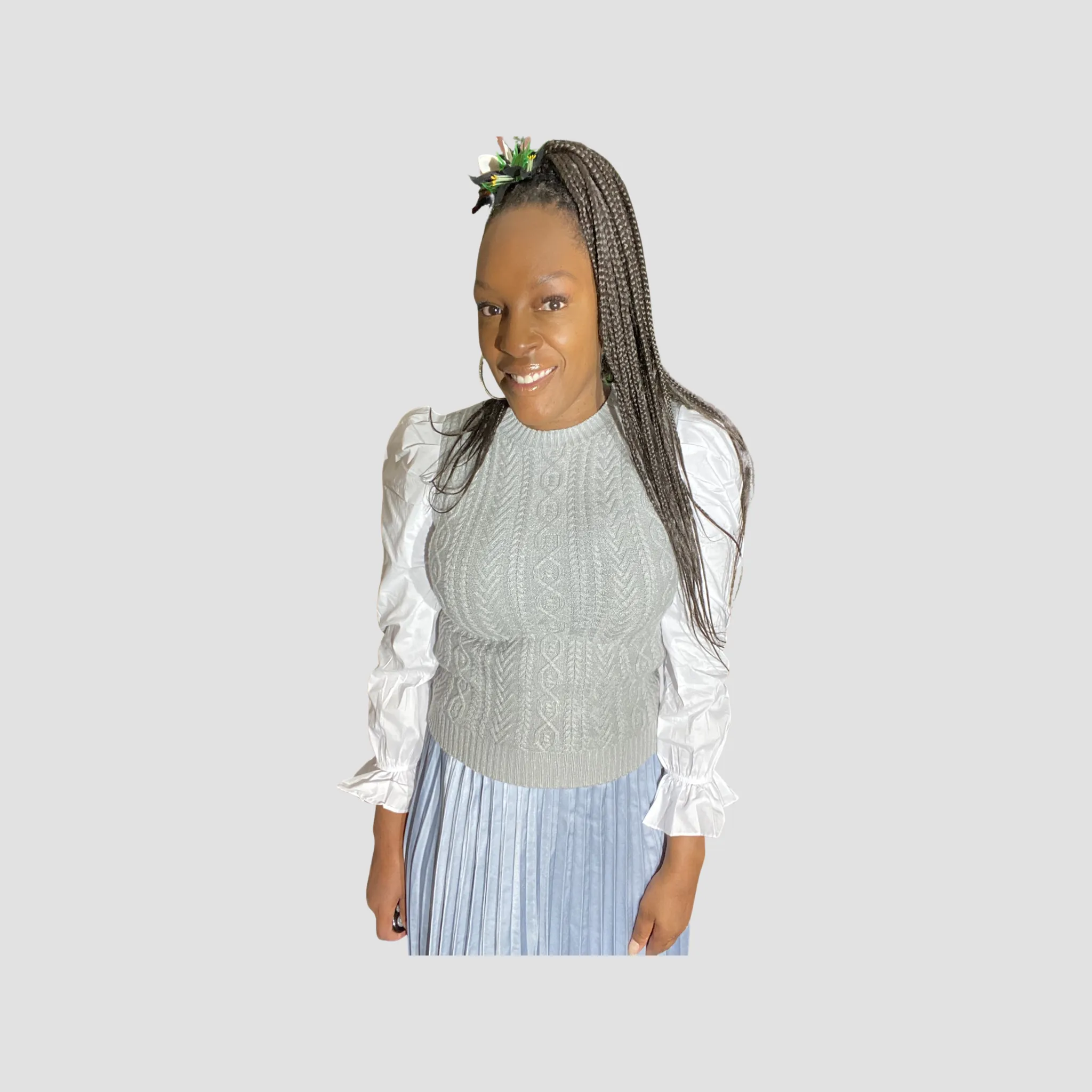 QUINN CABLE KNIT TOP