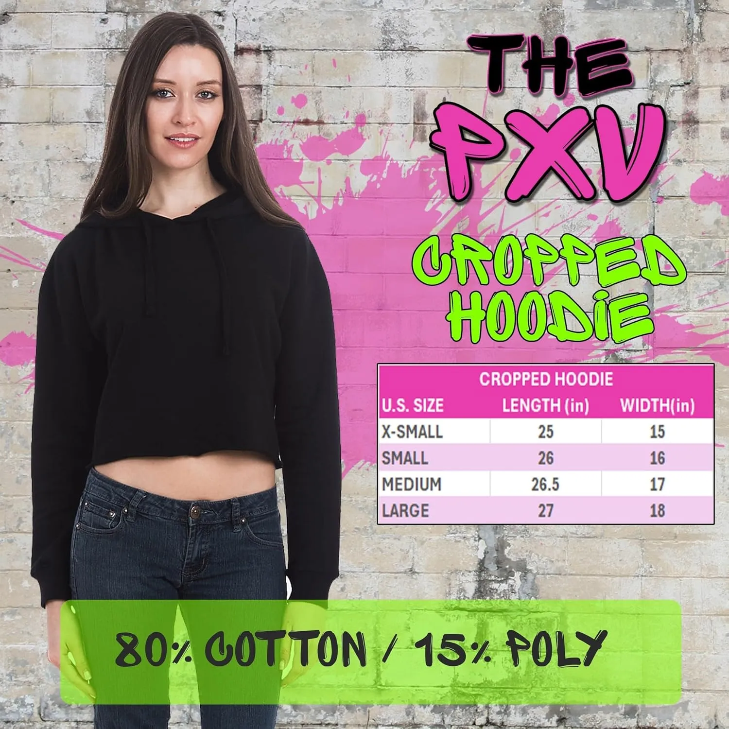 Teacher Repeated Rainbow Pattern Cropped Fleece Hoodie, Soft & Cozy, Trendy Fit