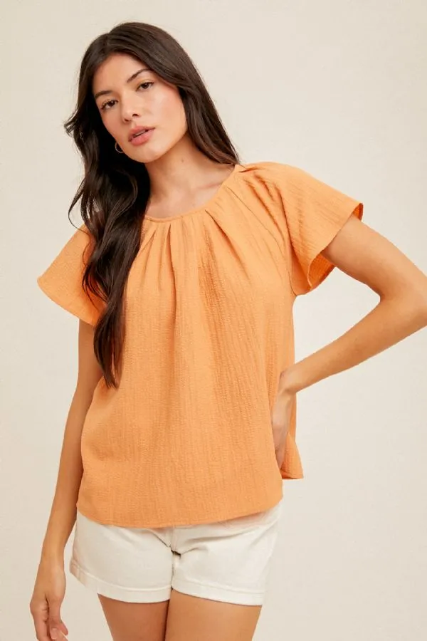 The Evelyn Butterfly Sleeve Blouse