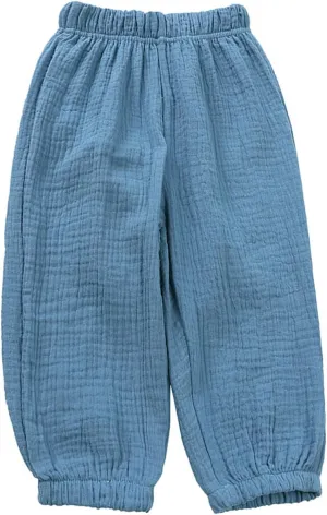 Toddler Casual Long Pants Trousers Summer Fall Kids Baby Boy Girl Cotton Linen Bloomer Elastic Basic Harem Pants Joggers 1-8T