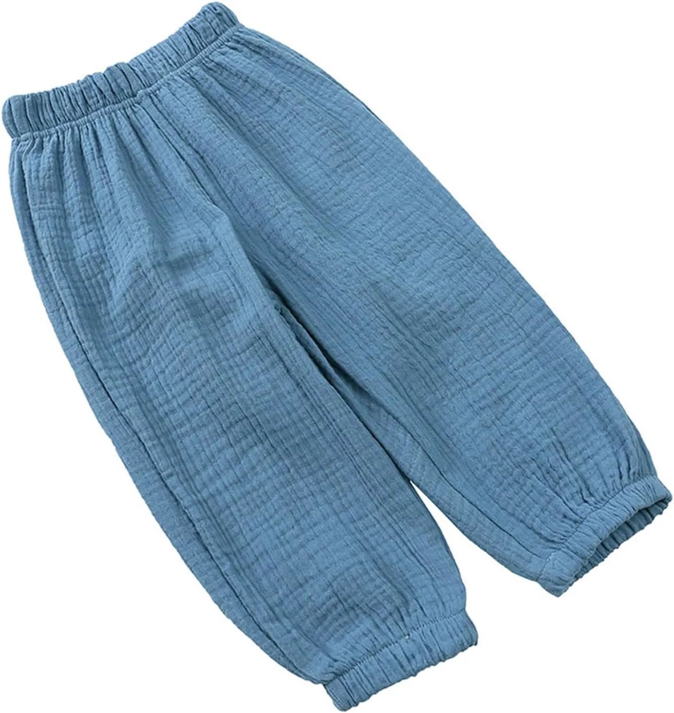 Toddler Casual Long Pants Trousers Summer Fall Kids Baby Boy Girl Cotton Linen Bloomer Elastic Basic Harem Pants Joggers 1-8T