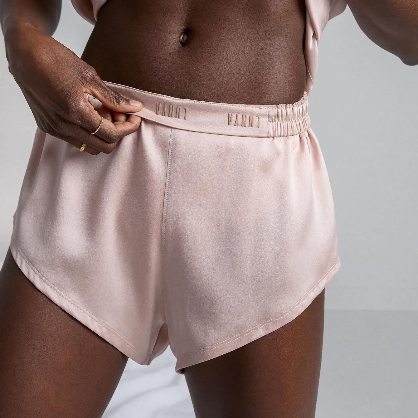 Washable Silk Tee Set